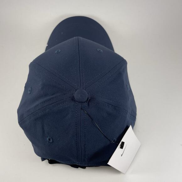 Nike Dri Fit Legacy 91 Baseball Cap Net Jets Navy Blue Strap Back NWT Running - Picture 5 of 9